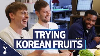 Ben Davies & Japhet Tanganga try REAL KOREAN FRUITS with the Korean Englishman 🇰🇷