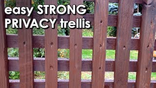 PRIVACY TRELLIS - strong - simple - the perfect garden screen (easy build) screenshot 5