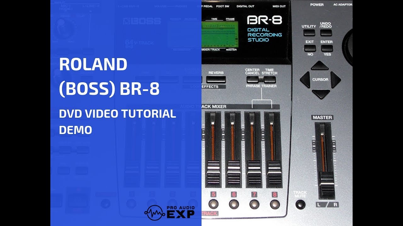 Roland Boss Br 8 Dvd Video Tutorial Demo Review Help Youtube