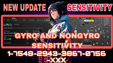 BGMI NEW 4.0 UPDATE SENSITIVITY •|🫥 GYRO AND NONGYRO PLAYER SENSITIVITY CODE 