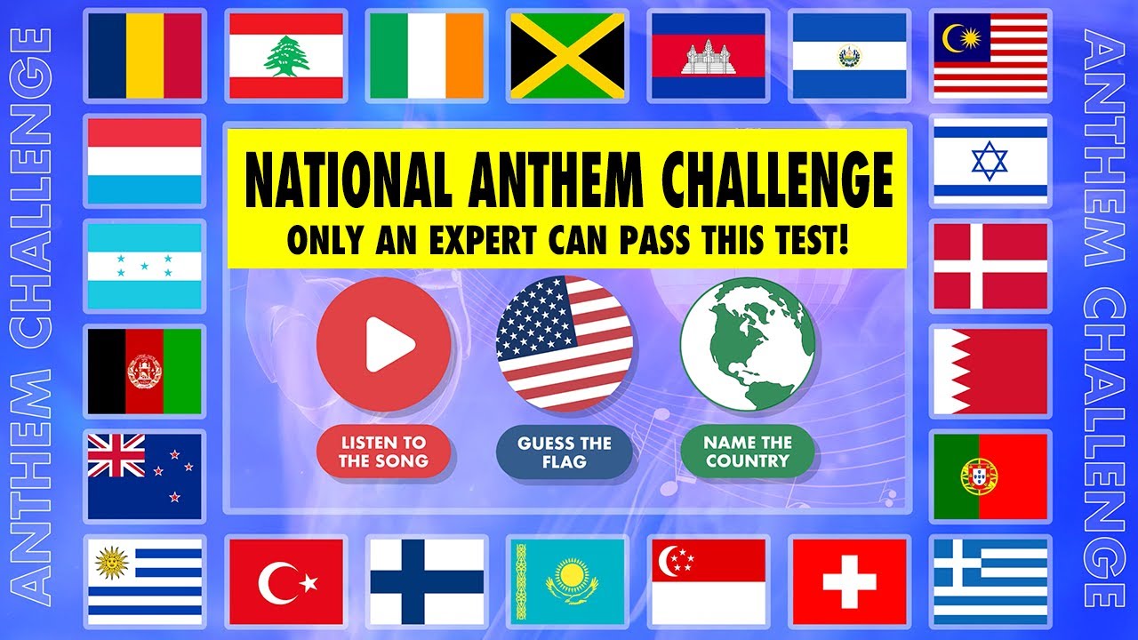 National Anthem Challenge: Part 3 | Can You Match the Anthem to the Right Flag? | 4K UHD