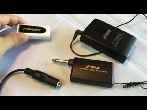 How to get the Pyle PDWM96 wireless lavalier microphone to work with a 3.5mm input jack