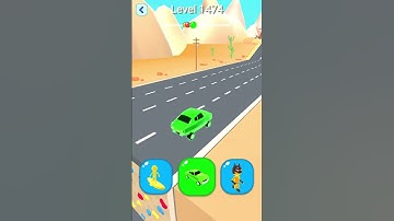 Shape Shifting 2 GAMEPLAY Level No -1474 Walkthrough - New Update Car Racing #Shorts #ShapeShifting