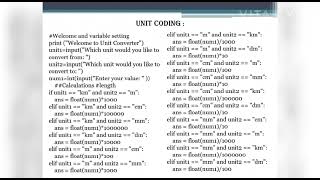 "Unit & Currency Converter using python" screenshot 4