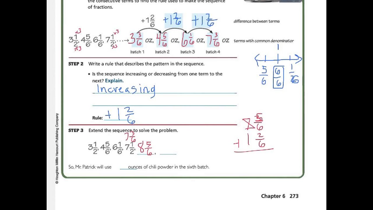 Homework go math 5th grade answer key chapter 6. 