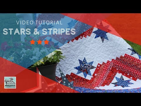 Quilt Addicts Anonymous Stars & Stripes Quilts of Valor pattern tutorial