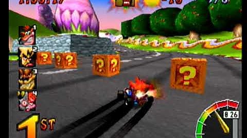 CTR Crash Team Racing: Arcade: Coco Park: Single: Medium: 5 Laps [Race Time] - Playstation 1