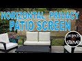 HOW TO BUILD A HORIZONTAL PRIVACY PATIO SCREEN/FENCE