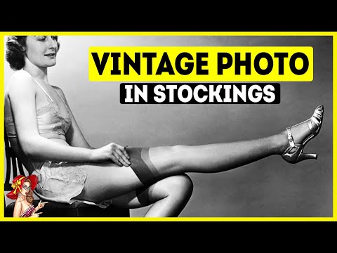 Vintage photos of girls in NYLON STOCKINGS