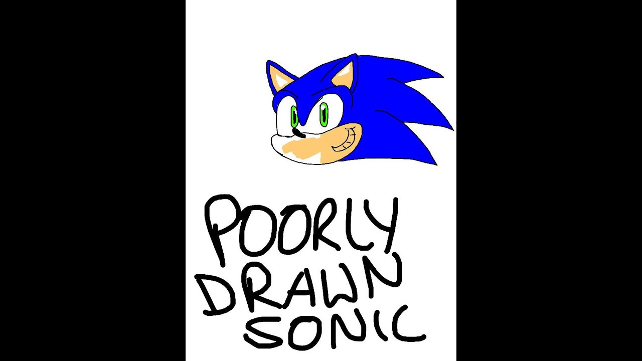 poorly drawn sonic on ipad youtube