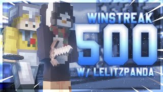 Playing with the #1 Lifetime Bedwars Player (500+ winstreak)