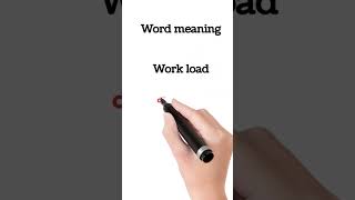 Workload meaning in hindi ||#english speaking ||#shorts