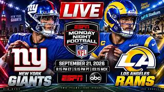 Giants vs Rams LIVE | NFL Monday Night Football | Full Game 2026 screenshot 1