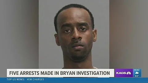 Bryan Police arrest five in extended investigation