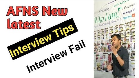 AFNS Interview Tips New From Sir Waqar Waheed | AFNS Interview Questions | AFNS Dressing tips