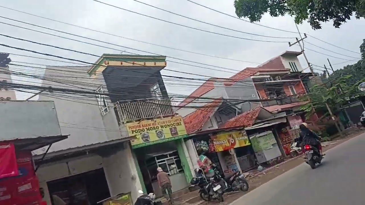 Road trip at depok City west java Indonesia merdeka KSU street