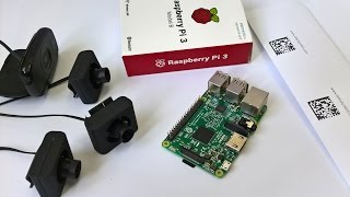 DataSymbol Raspberry Pi Barcode Scanner #4 Raspberry 3 (1 GB) with several Web cameras.
