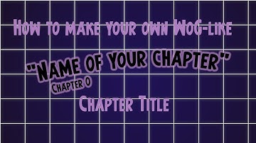 How to make a World Of Goo like Chapter Title