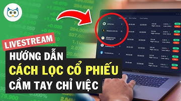 Hướng Dẫn Cách Lọc cổ Phiếu (Cầm Tay Chỉ Việc)