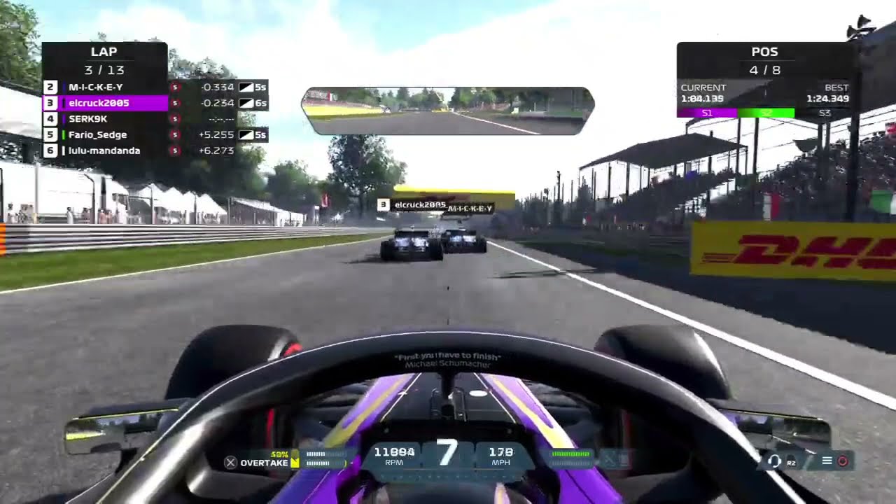 Passing 2 drivers on the inside at Monza | F1 2021