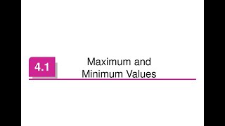 Calculus 1: Lecture 4.1_Part3 Maximum and minimum values