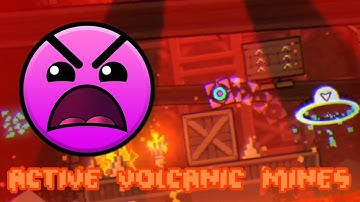Active Volcanic Mines In Geometry Dash  🌋😱 || [Platformer & No Checkpoints] (Mobile)