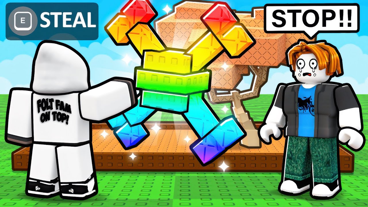 Stealing The RAREST FRUITS In Grow A Garden!