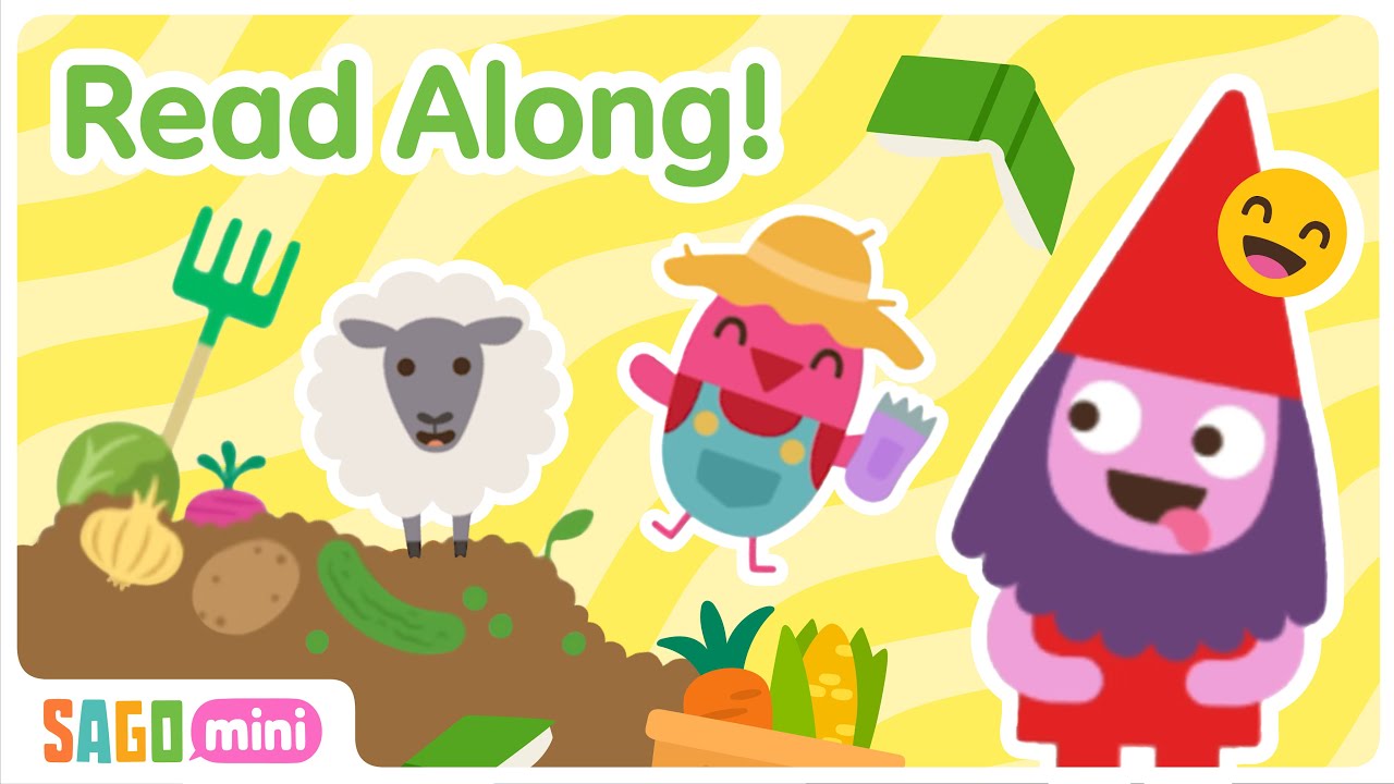 GARDEN & FARM ANIMAL Read Aloud for Kids 🌱🐷 | Read Along Stories for Kids | Sago Mini School