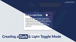 Creating Awesome a Dark & Light Toggle Mode - UI Design