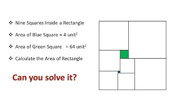 A rectangle of 9 squares | Hard math problem | Are you a genius to solve it?