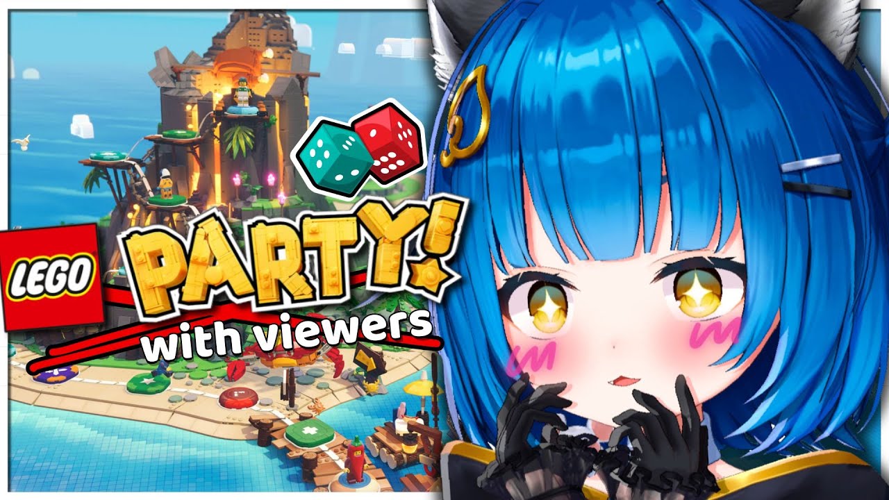 【LEGO PARTY】It's better than mario party ⏐ Playing Against Viewers!【Poko Rakun】