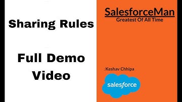 Sharing Rules (Full Demo Video) | Sharing Setting | Record Level Access | Salesforce Security