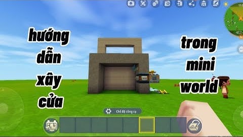 cách làm cửa tự động trong mini world