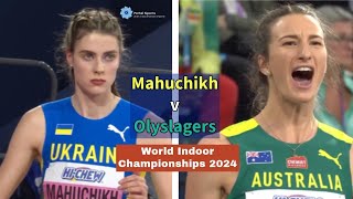Mahuchikh v Olyslagers, World Indoor Championships 2024 #glasgow2024 #womenshighjump #mahuchikh