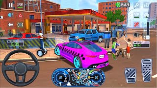 새로운 스포츠카 주유소 사고 재미있는 게임 - Android, Taxi Sim Evolution 2022 재생 screenshot 5