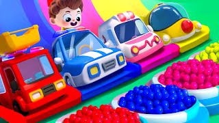 Car Garage Adventure | Learn Colors with Little Cars | Nursery Rhymes &amp; Kids Songs | BabyBus