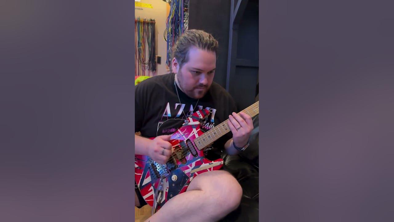 Wolf Van Halen Using The Original EVH Frankenstein on 'The End' #shorts