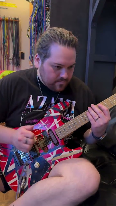 Wolf Van Halen Using The Original EVH Frankenstein on 'The End' #shorts