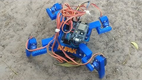 Wireless quadruped robot with ESP8266