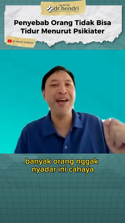 penyebab tidak bisa tidur menurut psikiater