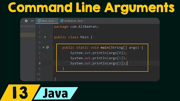 Command Line Arguments in Java