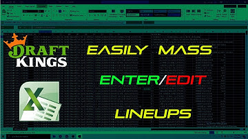 How to Mass Enter Custom Lineups Easily! Optimizer+DK+Excel csv