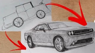 How To Draw: Dodge Challenger SRT