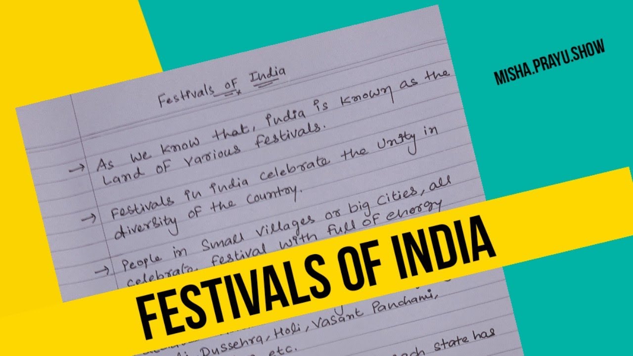 festival of india essay in english