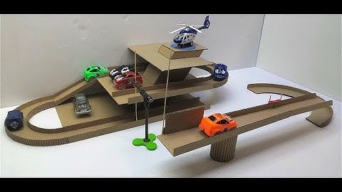 How to make a track car with magnets Desktop Game from Cardboard
