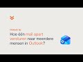 Eénzelfde mail apart versturen naar meerdere mensen: gebruik afdruk samenvoegen