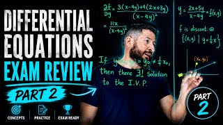 Differential Equations - Exam 1 Review - Part 2