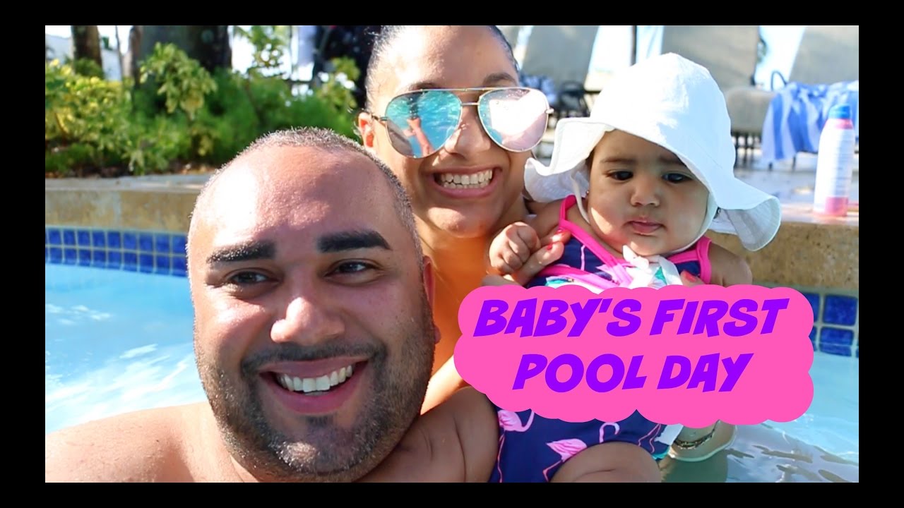 BABYS FIRST POOL DAY | JAEANDMAC VLOG - YouTube