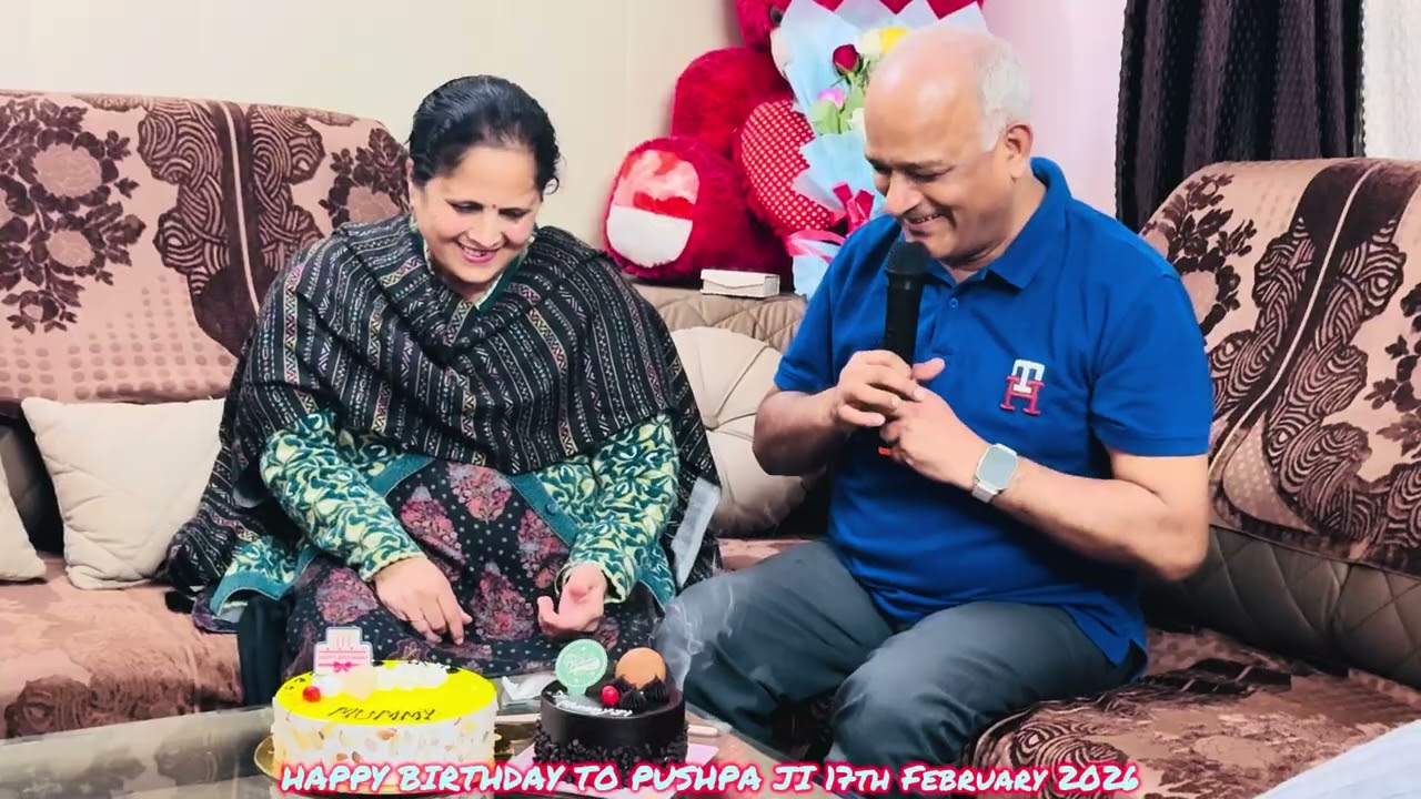 Birthday Celebration of my Wife Pushpa ji on 16022026 at Home