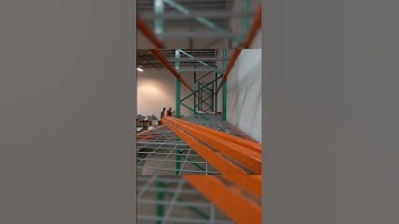 Typical day here at Miami Pallet Rack Supply! 🤩 #warehouse #palletrack #construction #asmr #drone